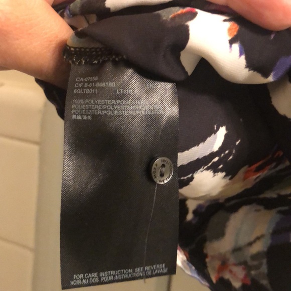 Splatter style multicolor printed tank blouse - Picture 5 of 5